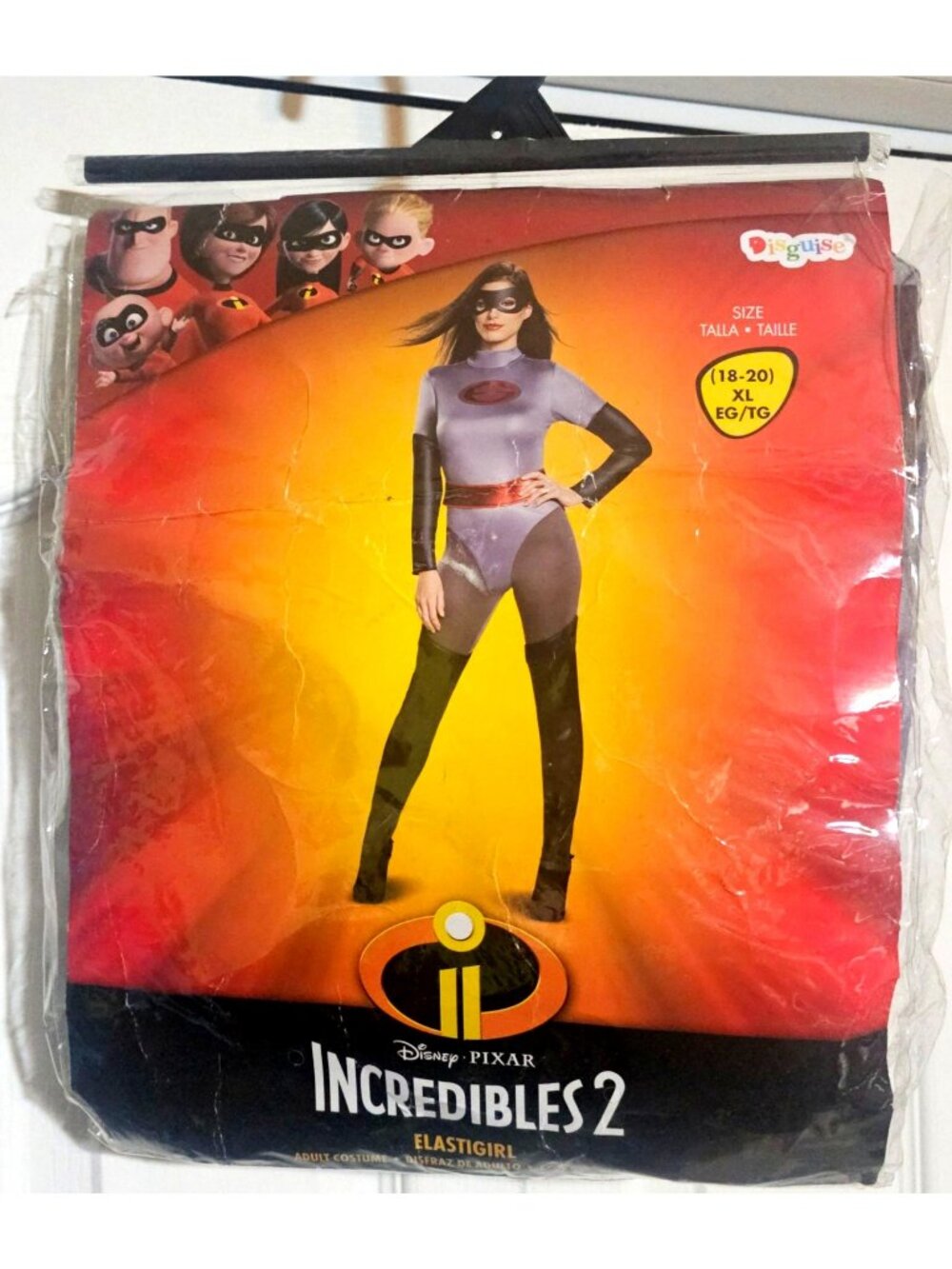 Mrs Incredible 2 Elastigirl Costume Women Plus 18-20 Disney Disguise Halloween